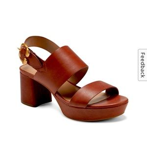 Aerosoles Camera Platform Sandal size:8.5 color: clay brown